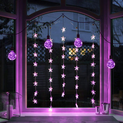 1w E27 LED Globe Decorative Light Bulb Purple G95 - Free delivery on all orders