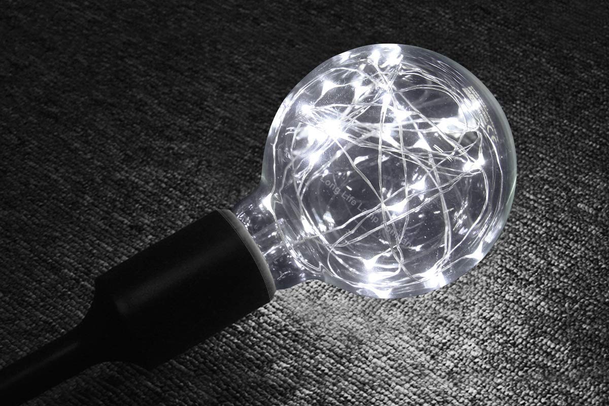 1w E27 LED Globe Decorative Light Bulb Cool White G95 - Free delivery on all orders