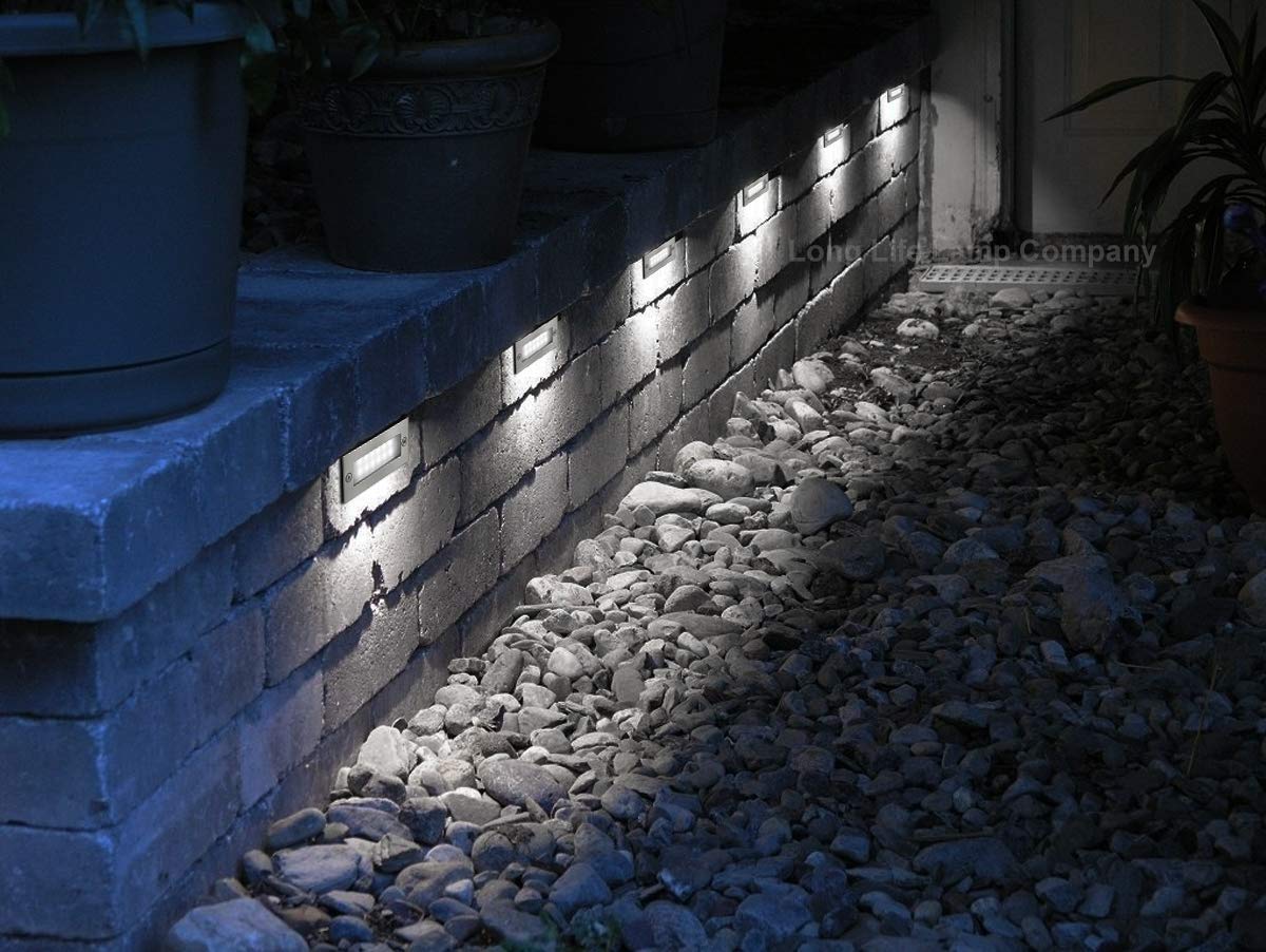 Mini 1.5w LED Cool White Outdoor Recessed Brick Light IP44