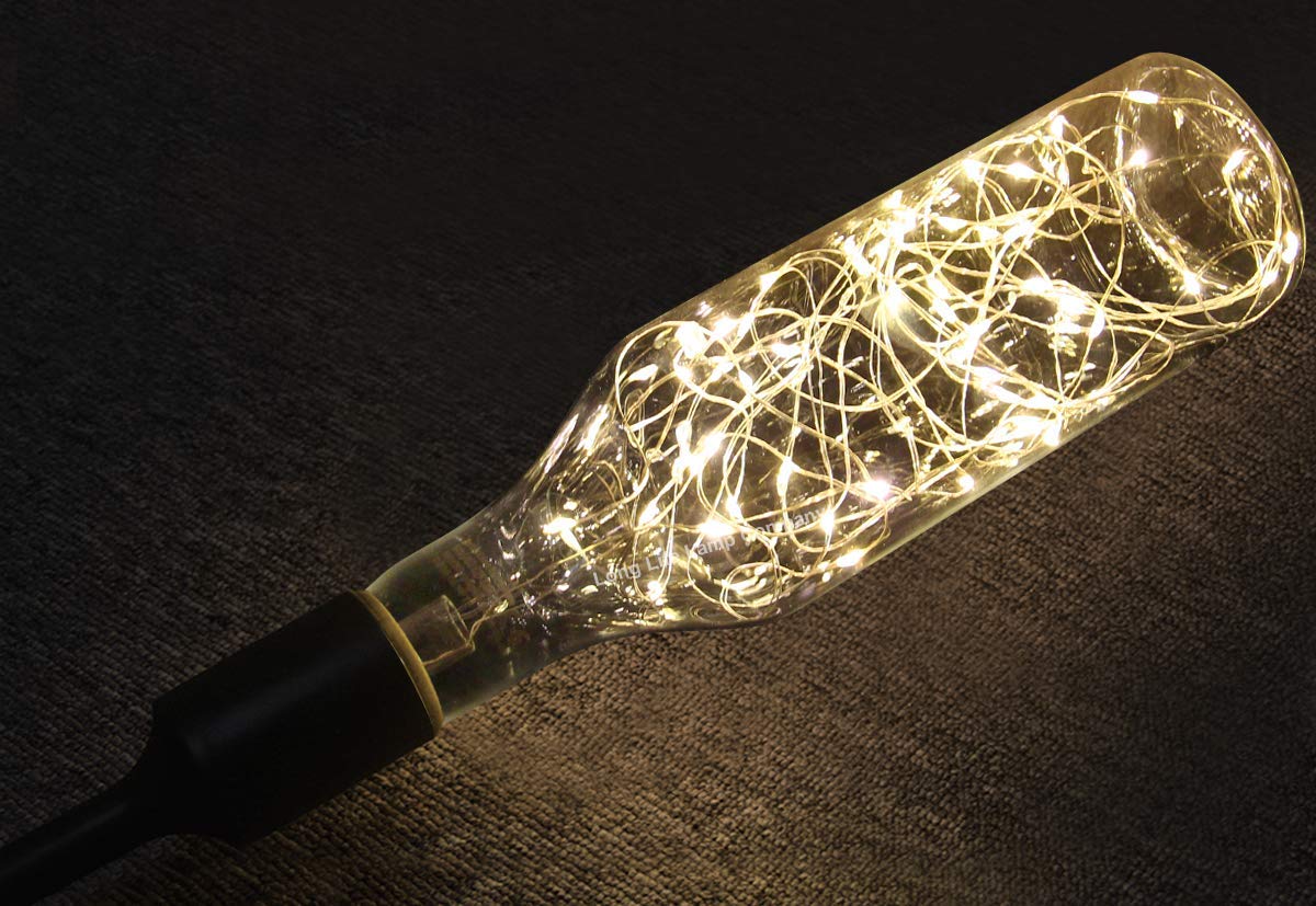 1W LED Bottle Bulb E27 Warm White Fairy Filament Decorative - Free delivery on all orders