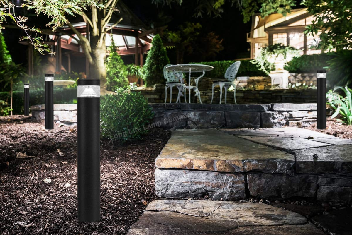 3w Black LED Bollard Post Ground Spike Light Cool White
