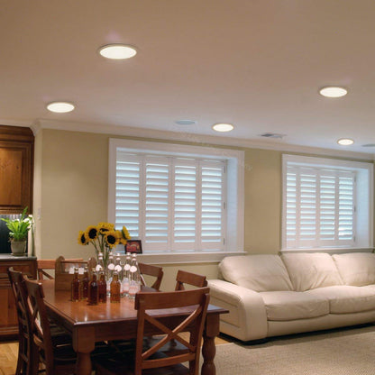 18w Round LED Recessed Ceiling Panel Light White 4000K - Free delivery on all orders