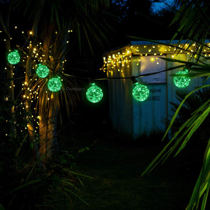 1w E27 LED Globe Decorative Light Bulb Green G95 - Free delivery on all orders