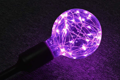 1w E27 LED Globe Decorative Light Bulb Purple G95 - Free delivery on all orders