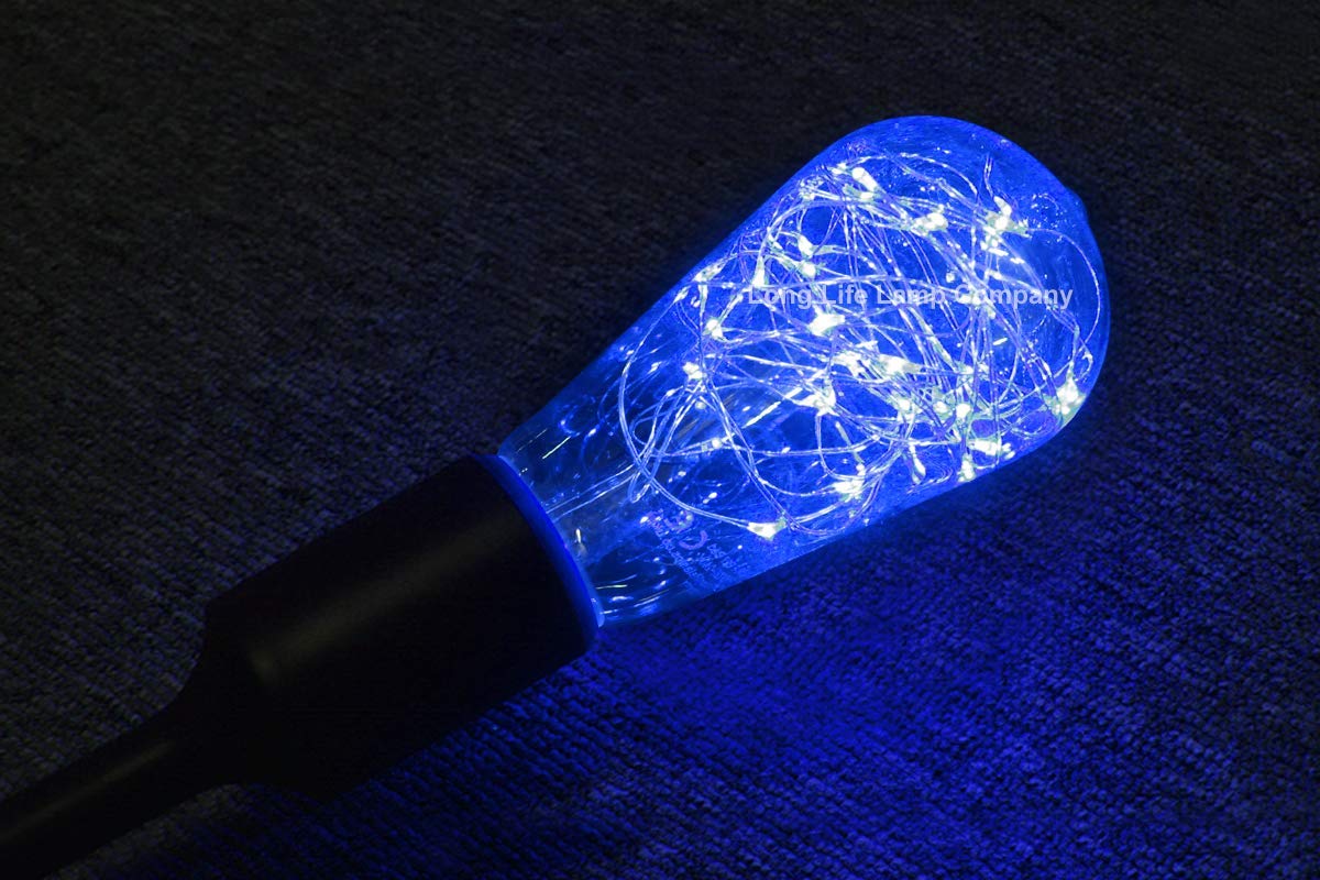 1w  E27 ST58 LED Blue Fairy String Filament Light Light Bulb
