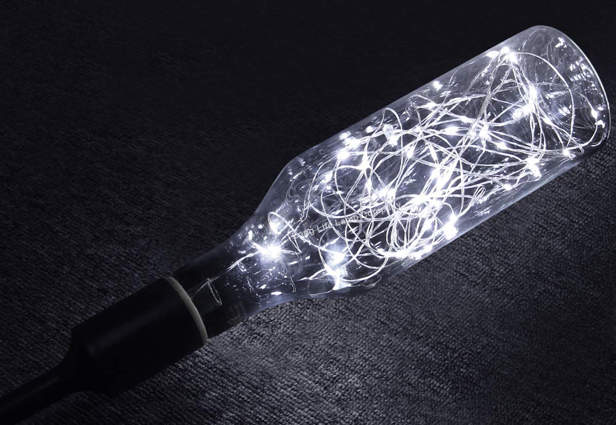 1W LED Bottle Bulb E27 Cool White Fairy Filament Decorative - Free delivery on all orders
