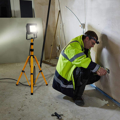 Floodlight Tripod Stand for Job Site Lighting Single Head