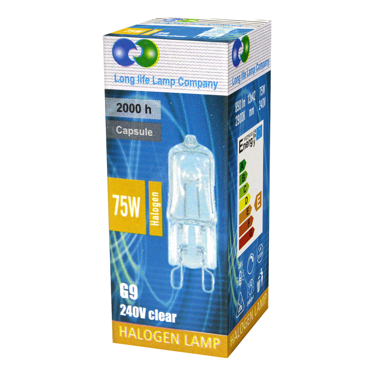 G9 Energy Saving Halogen Light Bulb 75W