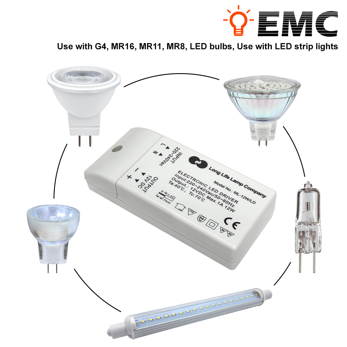 12W LED Driver Transformer for MR16-MR11-G4
