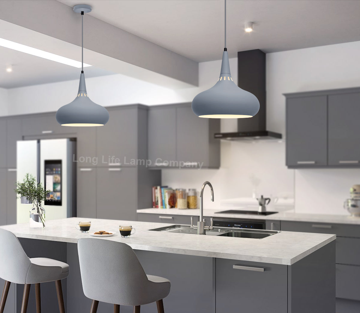 Ceiling Pendant Light Grey