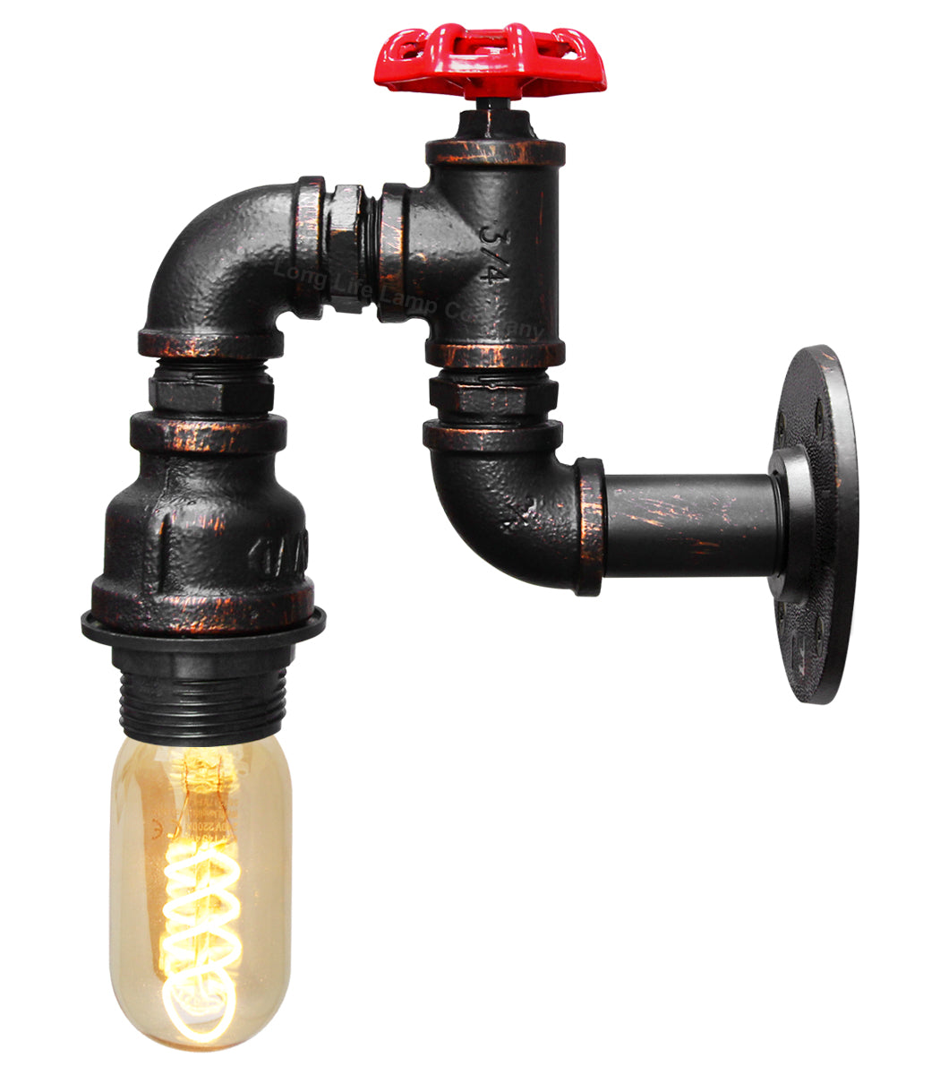 Industrial Vintage Water Pipe Wall Lamp