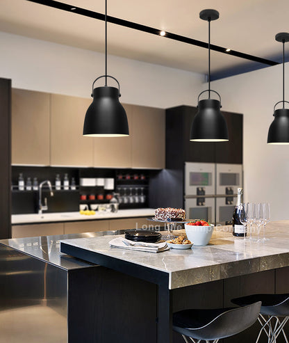 Modern Retro Pendant Light Black Metal Lamp Shade Scone - Free delivery on all orders