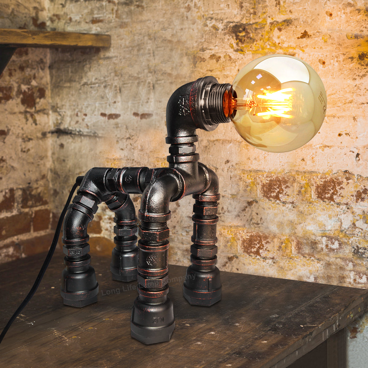 Steampunk Dog Robot Table Lamp E27 G95 LED Included - Free delivery on all orders