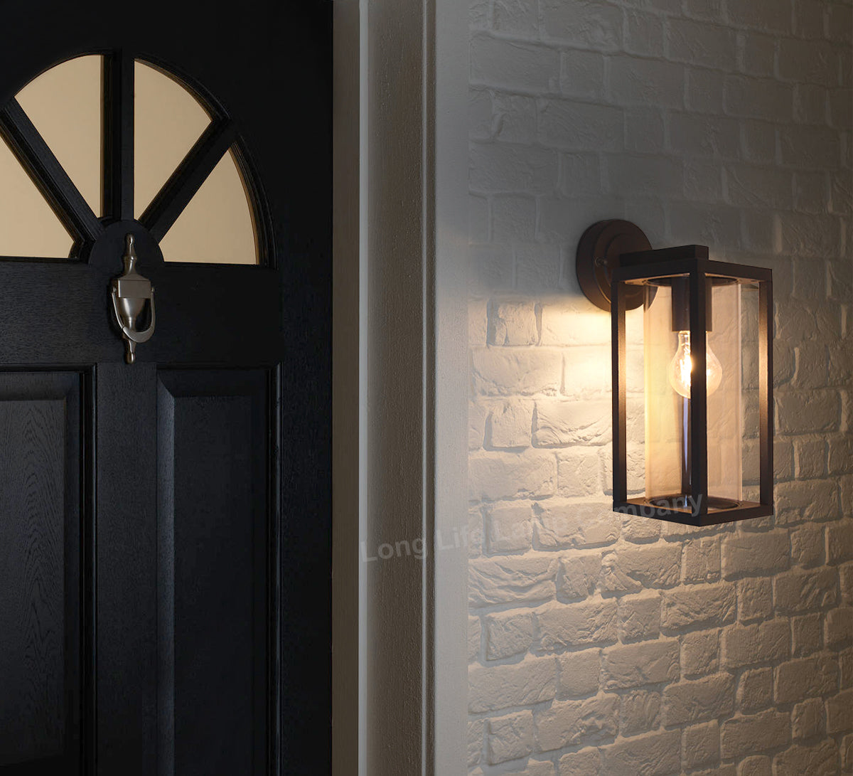 Outdoor Dark Grey Wall Light with 4W LED