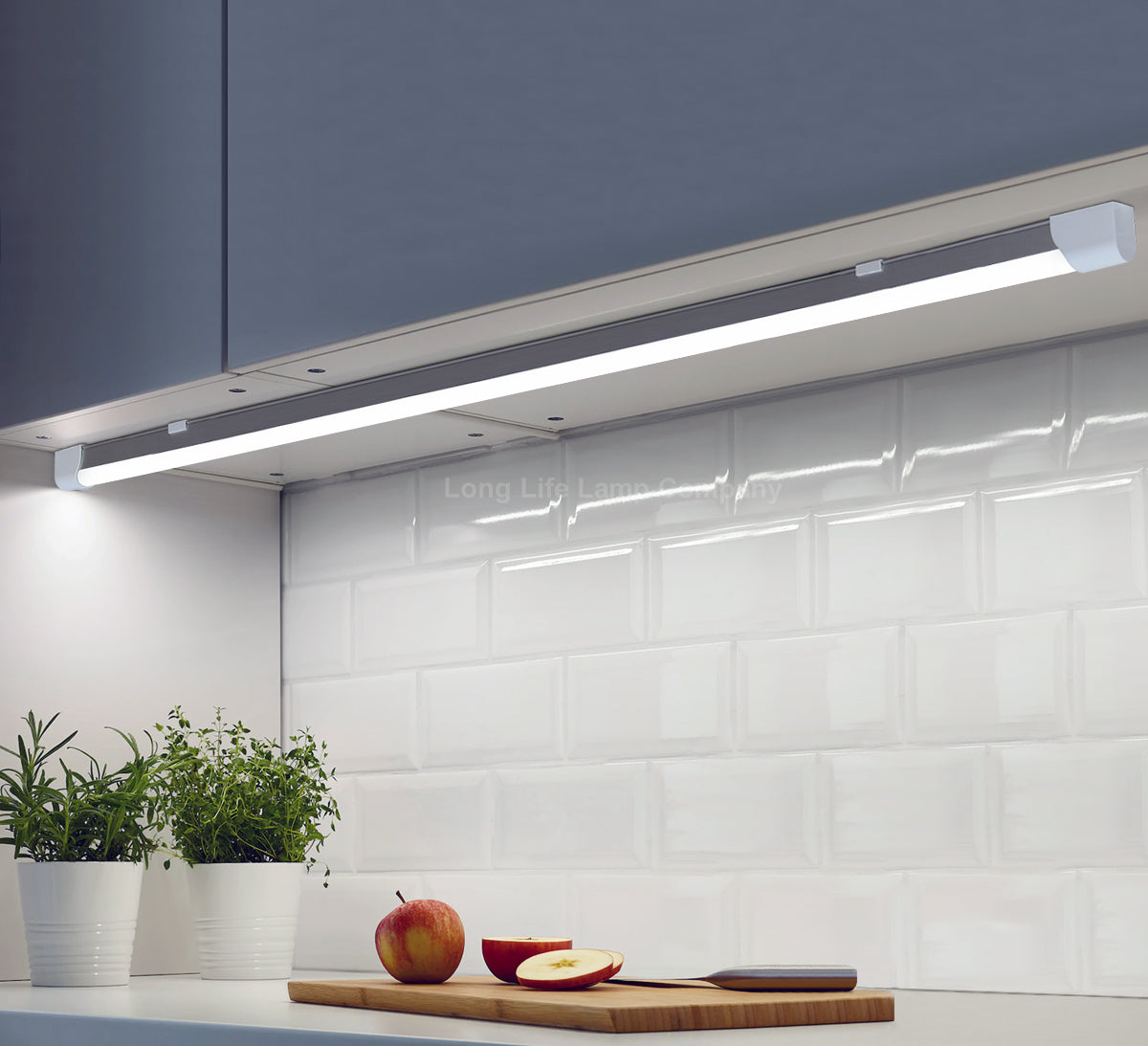 20W LED Slim Batten Under Cabinet Tube Light Cool White 4 Feet