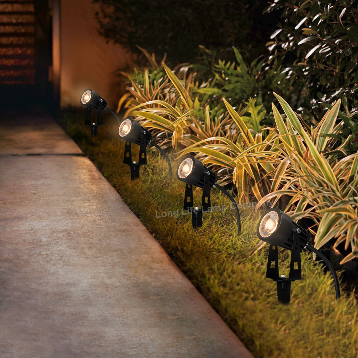 4 Pack Outdoor Garden LED Spike Lights Warm White 12v Low Voltage ZLCSK1WW - Free delivery on all orders