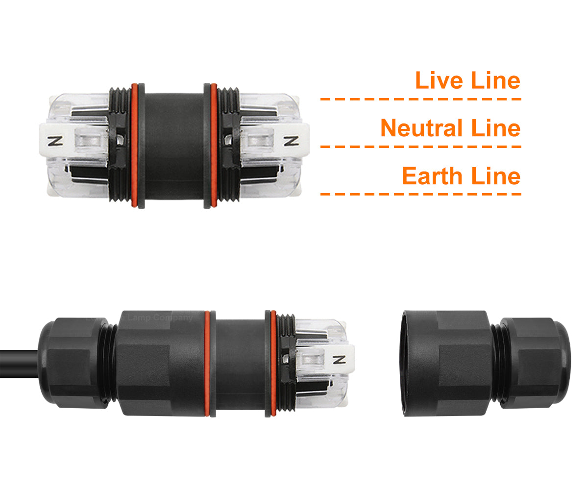Waterproof IP68 16A Quick Connector 3 Terminal 2P L E N - Free delivery on all orders