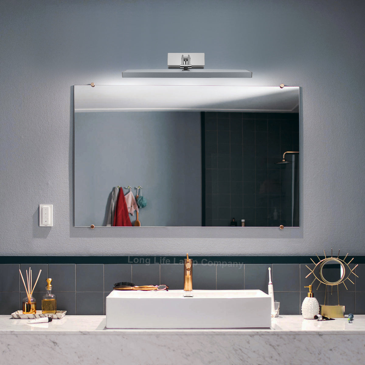 7W LED Bathroom Mirror Light 6500K Cool White IP20 Wall Light - Free delivery on all orders