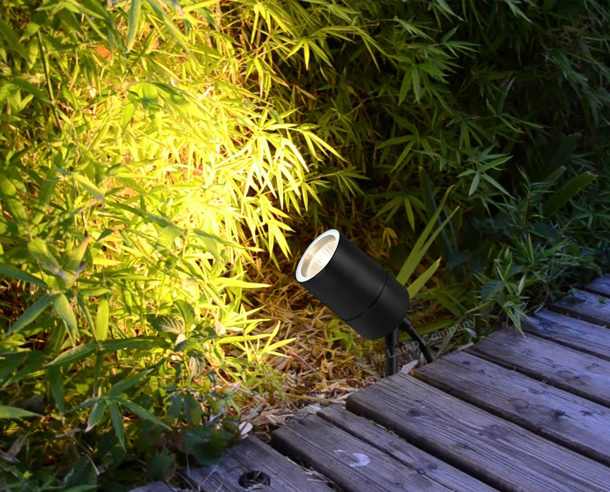 Outdoor Garden Black Stainless Steel 12v MR16 Low Voltage Spike Light ZLC328B - Free delivery on all orders