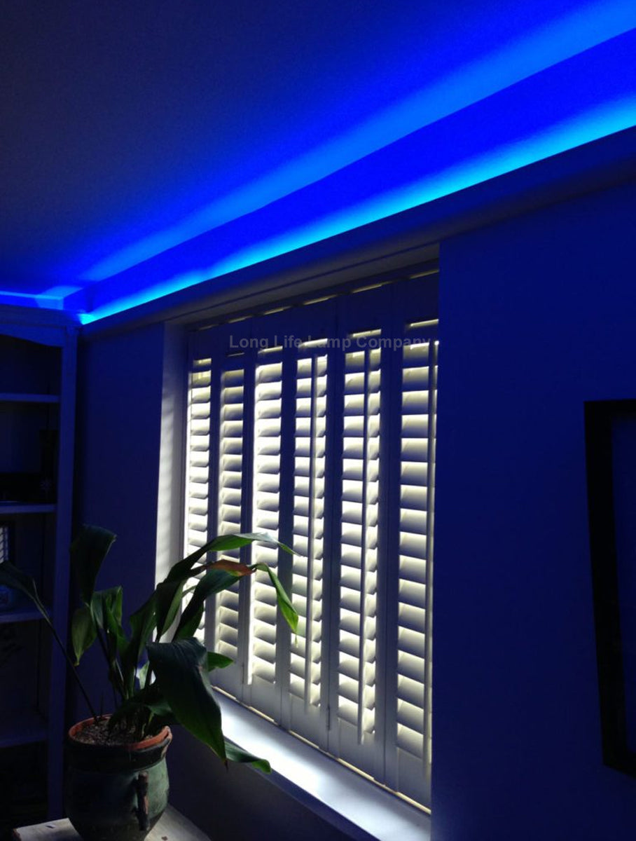 Blue LED Tape Strip Light Continuous COB Illumination 5 Metres 12V - Free delivery on all orders