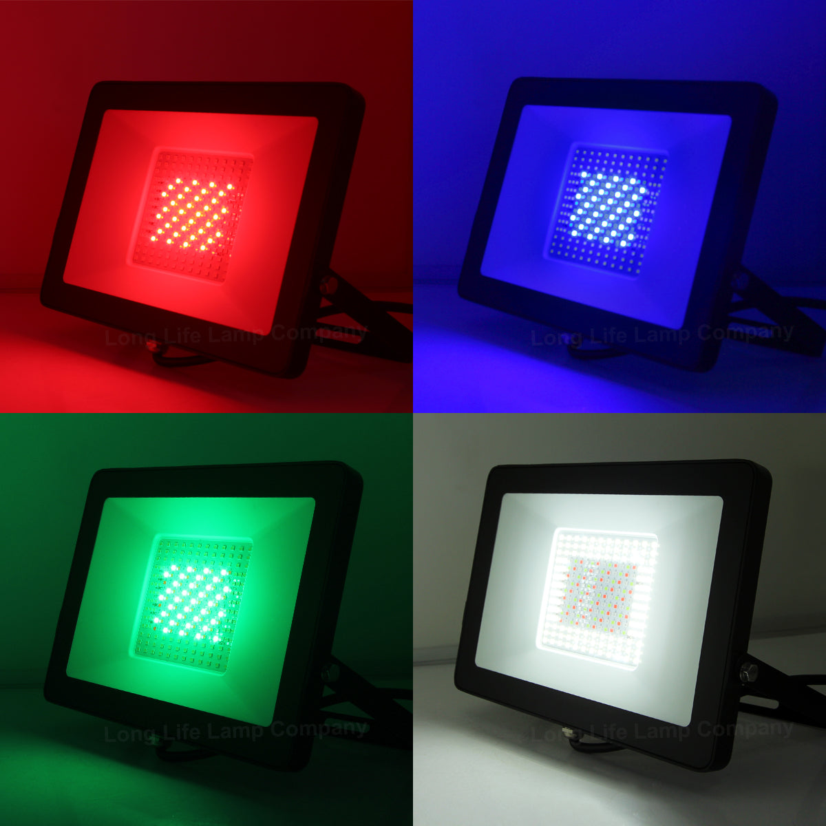 100W LED RGBW Floodlight Colour Changing Remote Control 240v IP65