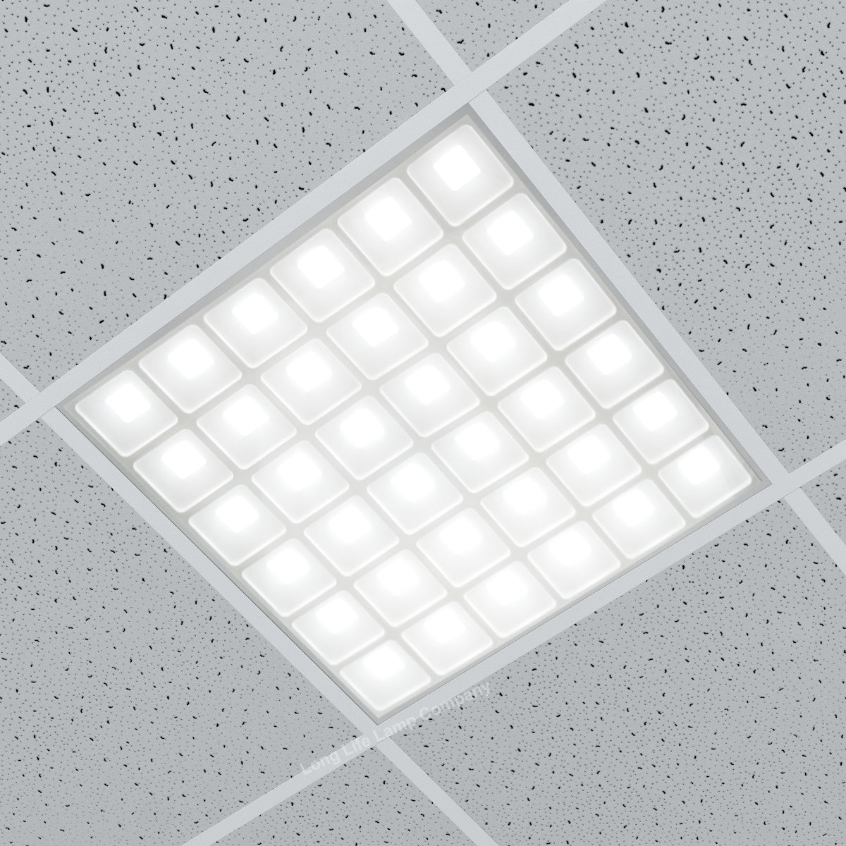40w LED Panel 600 x 600 Recessed Ceiling Light 6500K 36 Sections Modular Replacement