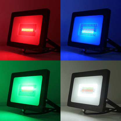50w IP66 LED RGB Floodlight Outdoor Colour Changing Remote Control
