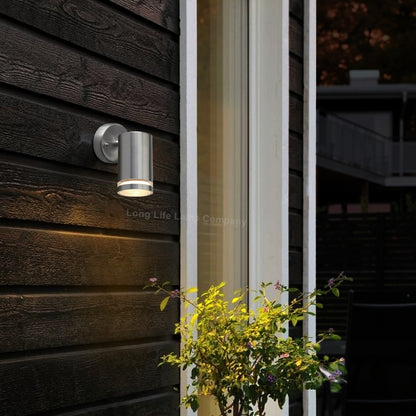 Single Outdoor Wall Light Stainless Steel Garden Light