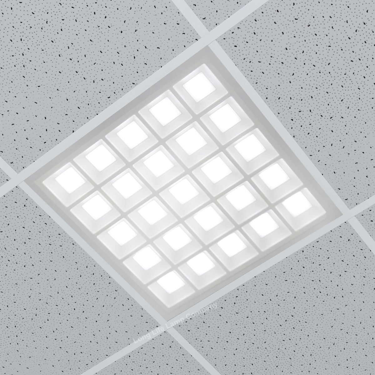 40w LED Panel 600 X 600 Recessed Ceiling Light 6500K 25 Sections Modular Replacement