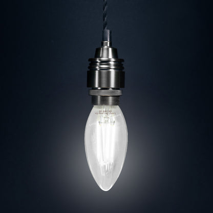 4W LED Candle Light Bulb Cool White 5000K Clear Glass E14 10 Pack