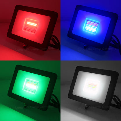 30w IP66 LED RGB Floodlight Outdoor Colour Changing Remote Control - Free delivery on all orders