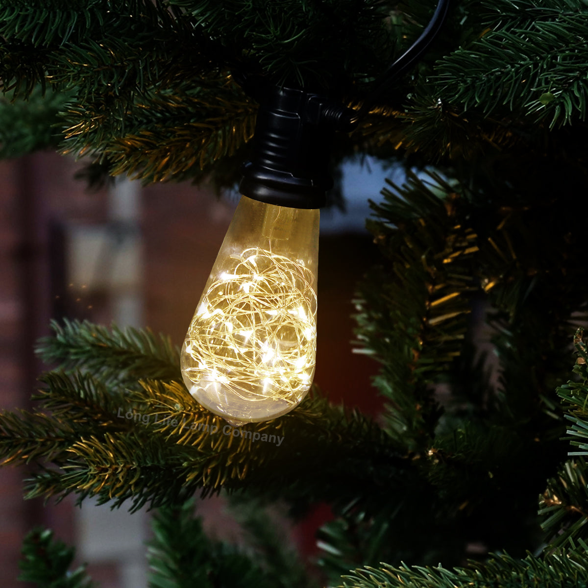 1w E27 ST58 LED Warm White Fairy String Filament Light Bulb - Free delivery on all orders