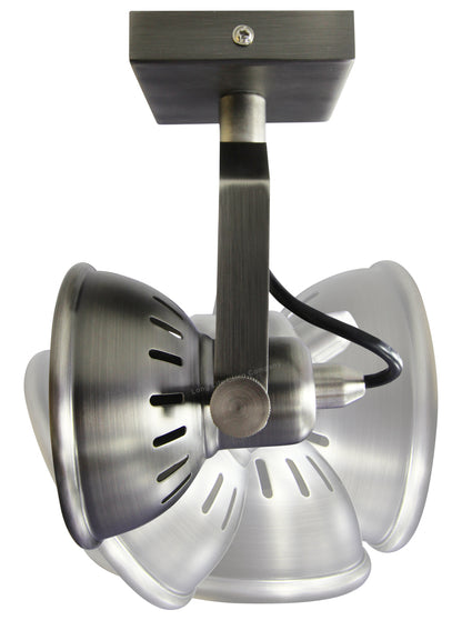 Vintage Ceiling Stainless Steel Pewter Finish Adjustable Swivel Spot Light