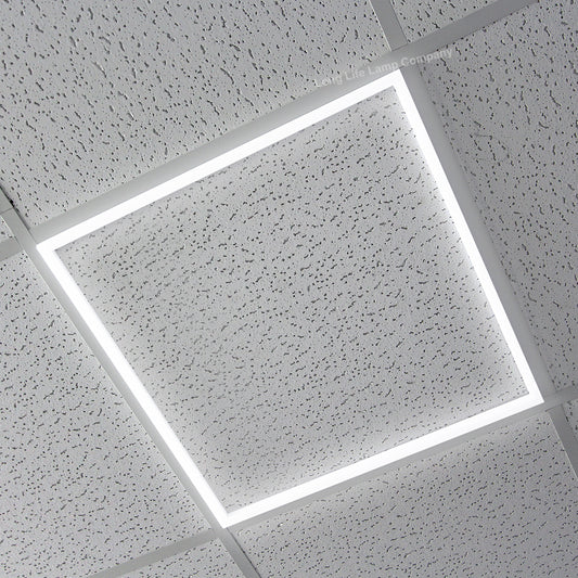 2 x 40w LED Recessed Ceiling Panel Frame Border Edge Light Cool White 6500k 600 x 600