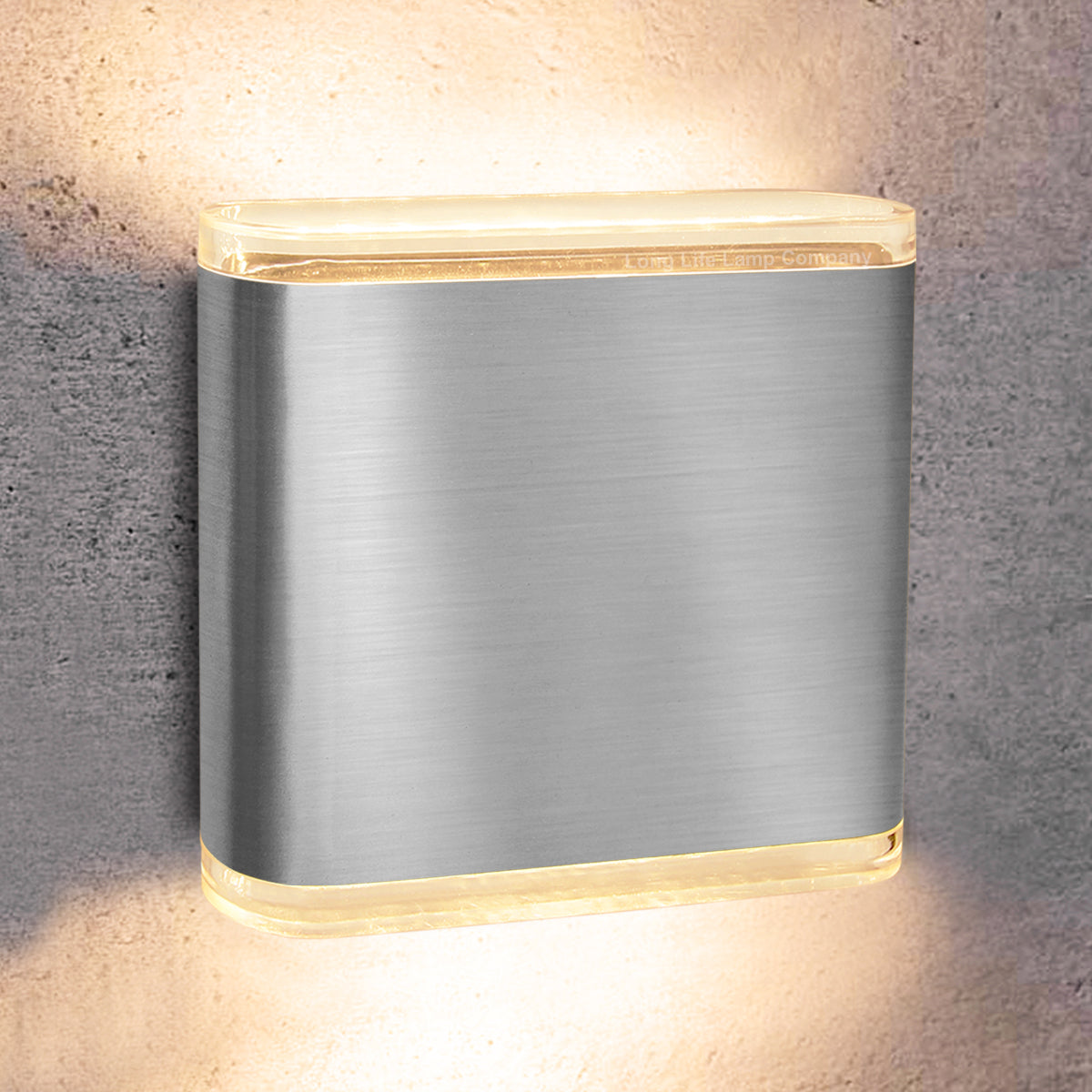 6W LED Outdoor Wall Light Warm White Stainless Steel IP54