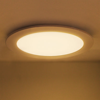 12w LED Round Recessed Ceiling Panel Light Ultra Slim Warm White