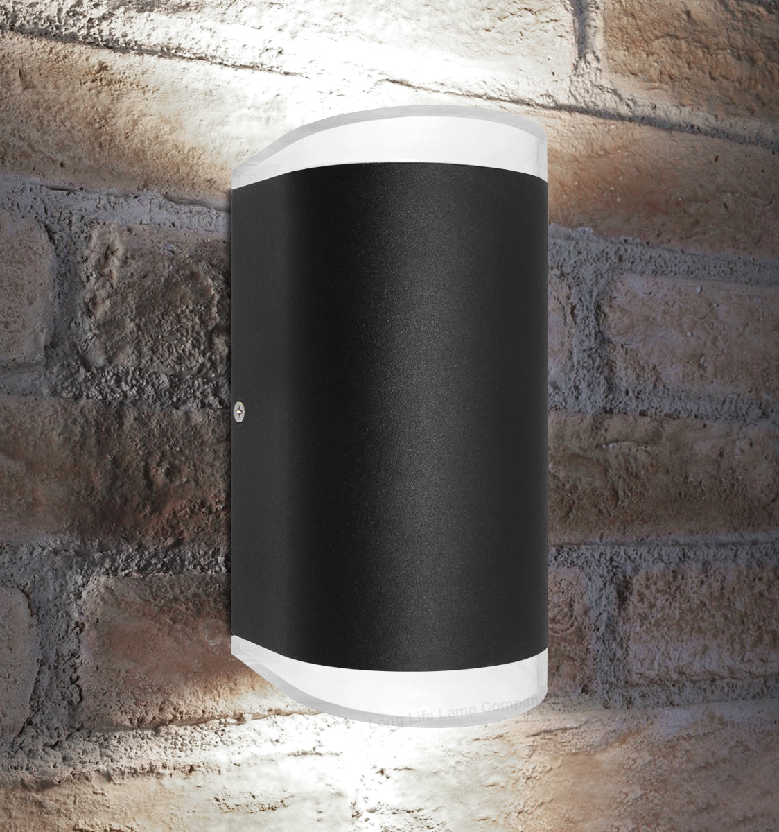 Modern 6W LED Double Outdoor Wall Light Black Cool White - Free delivery on all orders