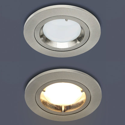 7w Brush Chrome LED Dimmable Fire Rated Downlight - Free delivery on all orders