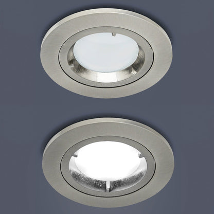 7w Brush Chrome LED Dimmable Fire Rated Downlight - Free delivery on all orders