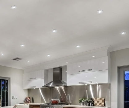 7w Brush Chrome LED Dimmable Fire Rated Downlight - Energy Light Bulbs - Free delivery on all orders