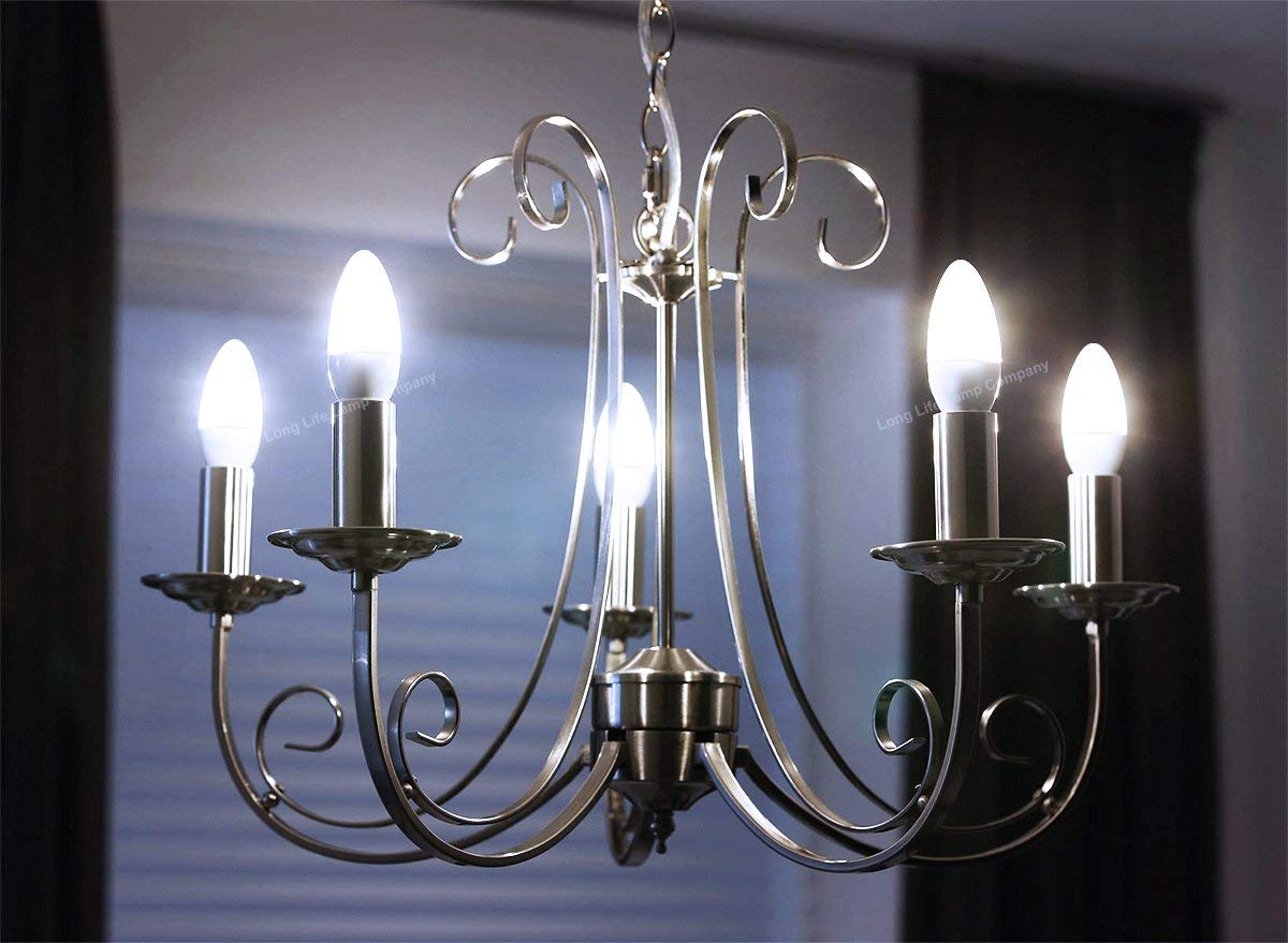 7w Frosted Cover LED Candle Cool White Equivalent to 60w - Energy Light Bulbs - Free delivery on all orders