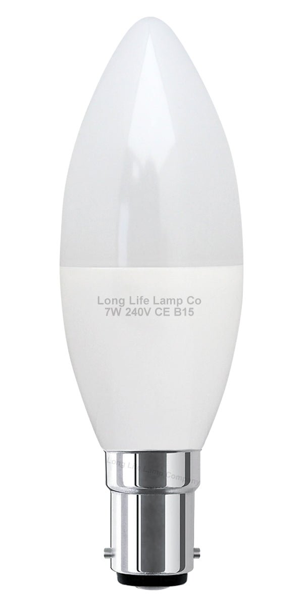 7w Frosted Cover LED Candle Cool White Equivalent to 60w - Energy Light Bulbs - Free delivery on all orders