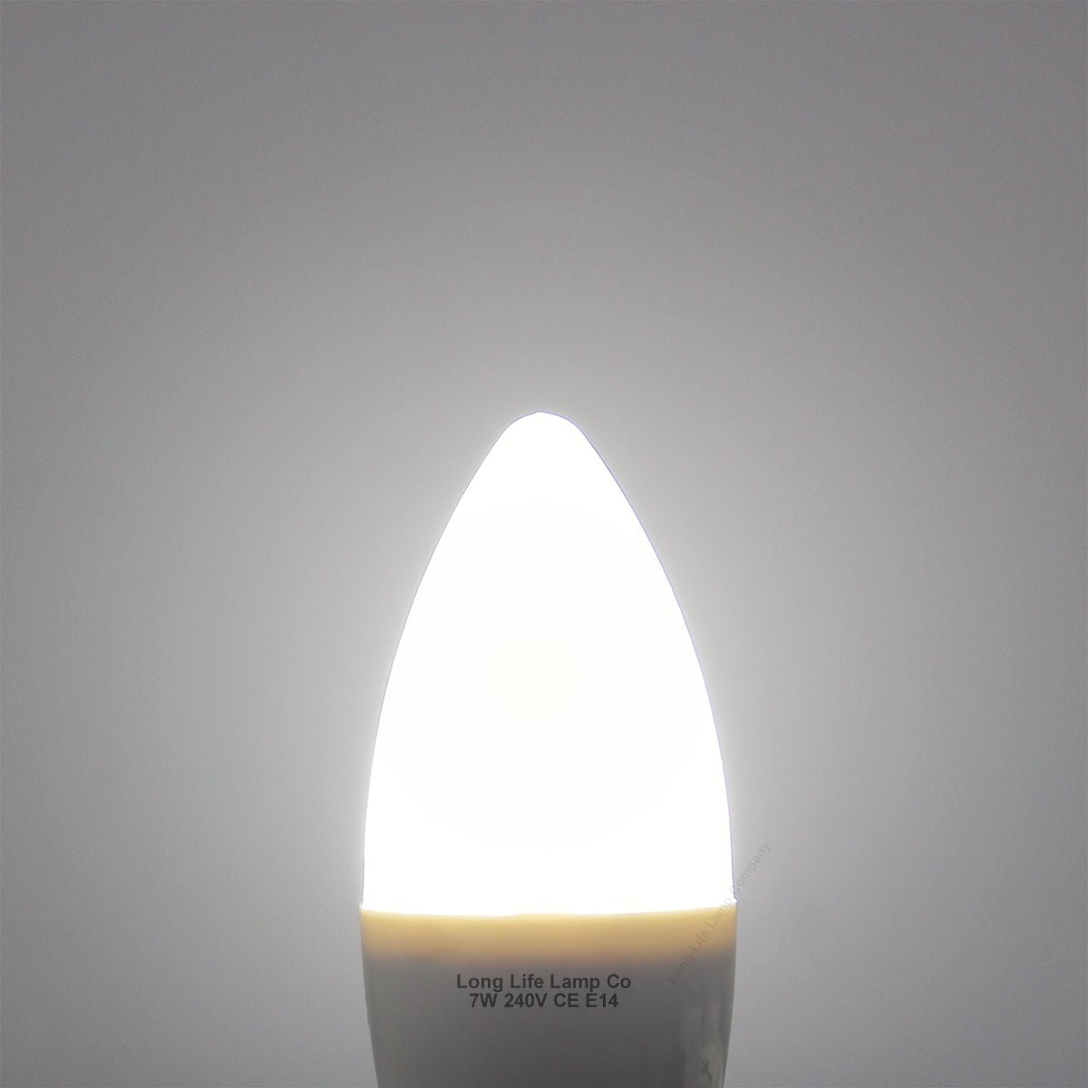 7w Frosted Cover LED Candle Cool White Equivalent to 60w - Energy Light Bulbs - Free delivery on all orders