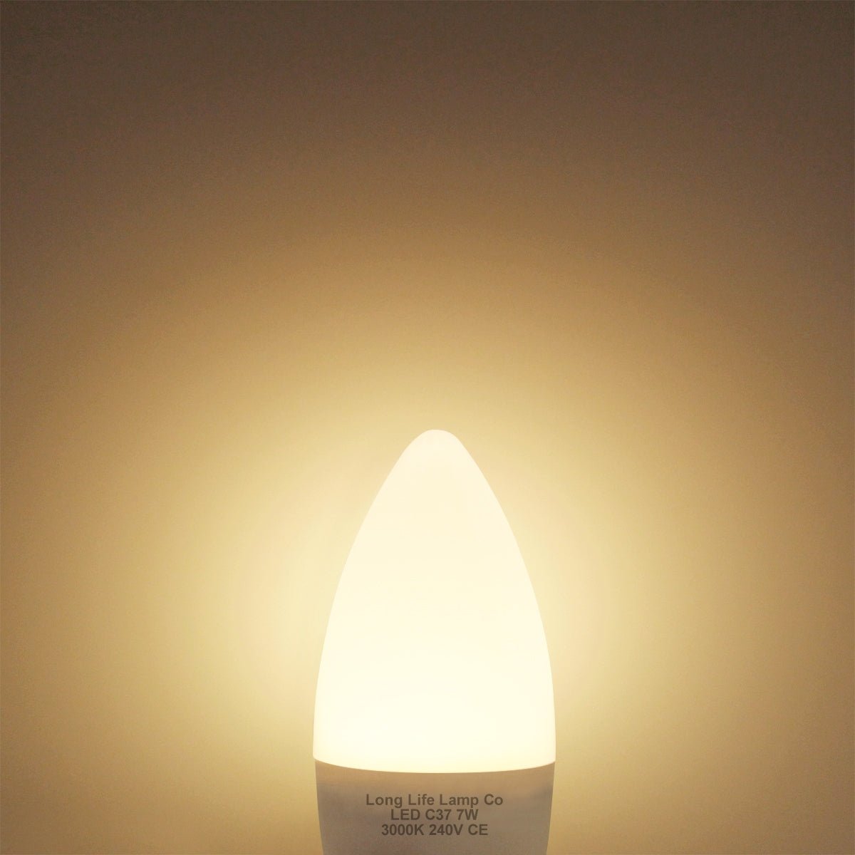 7w Frosted Cover LED Candle Warm White Equivalent to 60w - Energy Light Bulbs - Free delivery on all orders