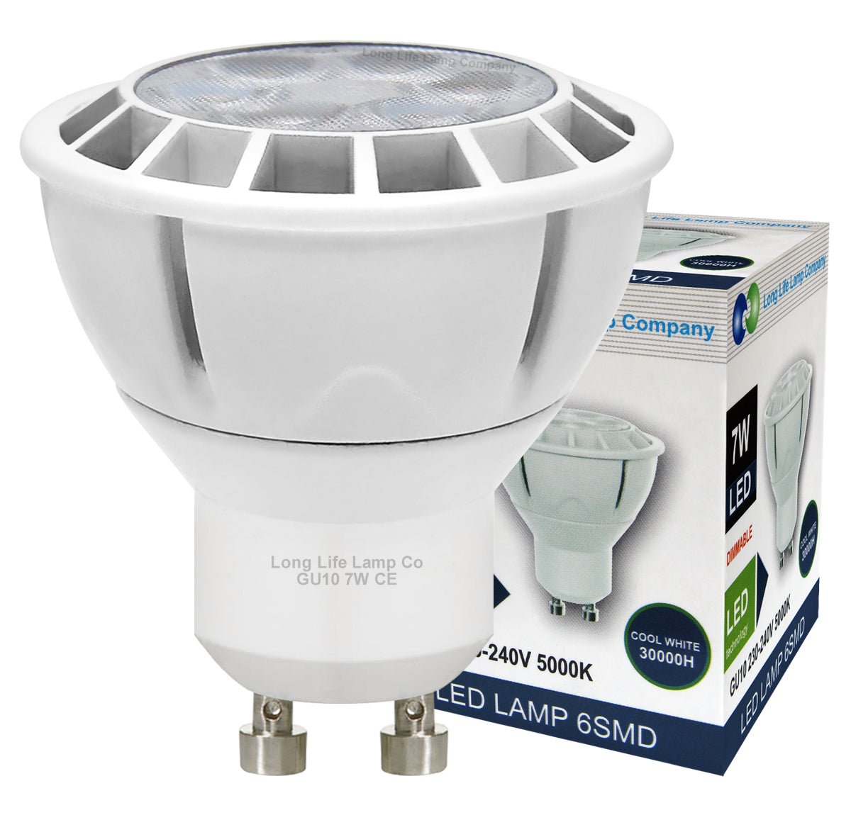 7W GU10 LED Light Bulb Dimmable Cool White 5000K Spotlight Downlight old - Energy Light Bulbs - Free delivery on all orders