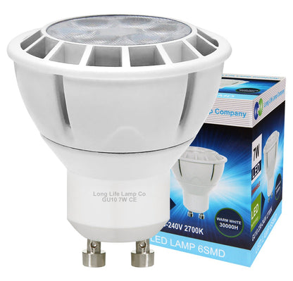 7W GU10 LED Light Bulb Dimmable Warm White 2700K Spotlight Downlight old - Energy Light Bulbs - Free delivery on all orders