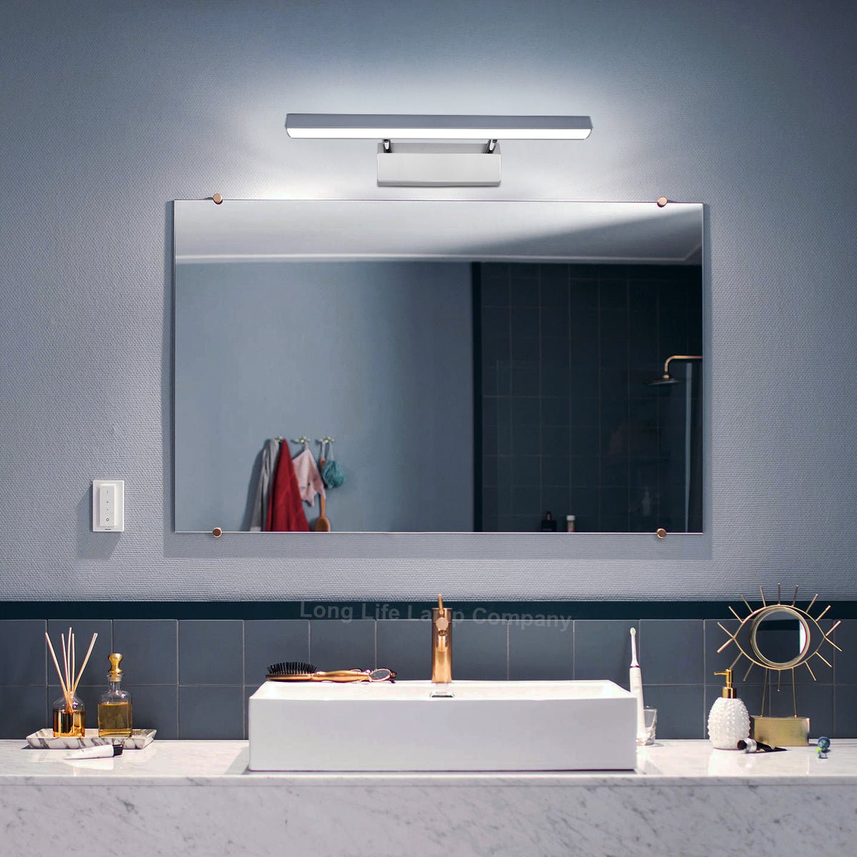 7w LED Bathroom Mirror Wall Light Cool White 6500k IP20 - Energy Light Bulbs - Free delivery on all orders