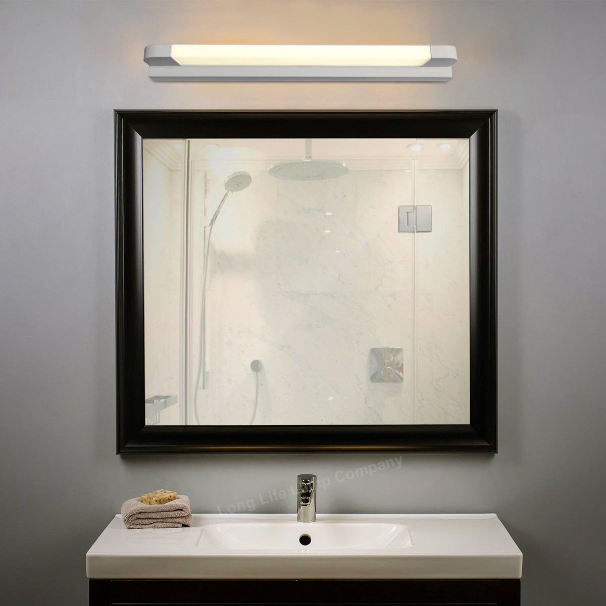 7w LED Bathroom Mirror Wall Light Warm White 3000k IP44 - Energy Light Bulbs - Free delivery on all orders