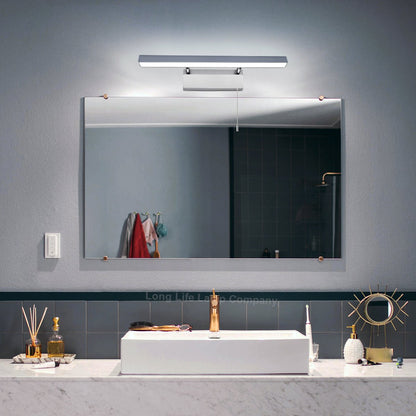 7w LED Bathroom Mirror Wall Light With Pull Cord Cool White 6500k IP20 - Energy Light Bulbs - Free delivery on all orders
