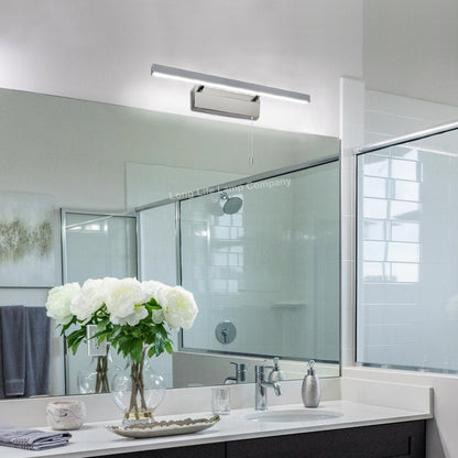 7w LED Bathroom Mirror Wall Light With Pull Cord Cool White 6500k IP20 - Energy Light Bulbs - Free delivery on all orders